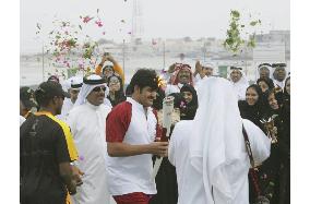 Asian Games flame arrives in Qatar