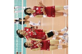 Japan crushes Mongolia in women's volleyball opener