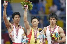 Mizutori gets silver, Tomita bronze in gymnastics