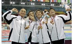 Japan wins in men's 4x200 relay in Asian Games