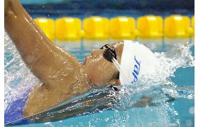 Nakamura grabs 2nd swimming gold in 100 backstroke