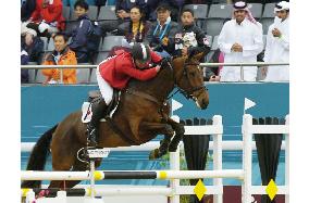 Japan's Oiwa wins equestrian gold at Asian Games