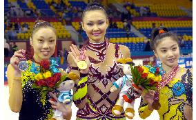 Murata wins all-around silver in rhythmic gymnastics