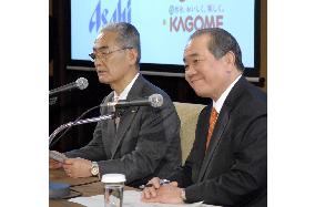 Asahi Breweries to buy 10% stake in Kagome to form business tie-up