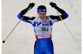 Finland wins women's freestly team sprint event