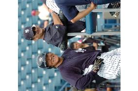 Yankees' Matsui in batting practice