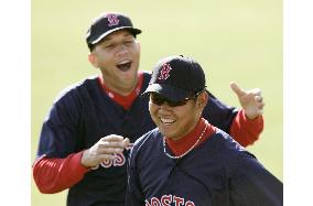 Matsuzaka in preseason practice