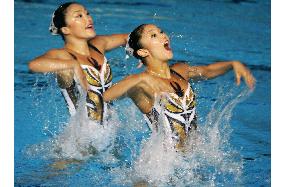 Japan synchro duo 2nd in technical routine qualifying