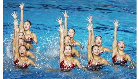 Japan wins silver in synchro free combination