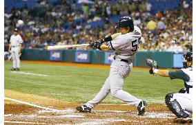 Yankees' Matsui hits his first homer of season