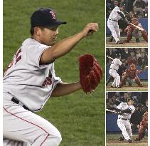 Matsuzaka boosted to 3rd win, Yankees tumbling