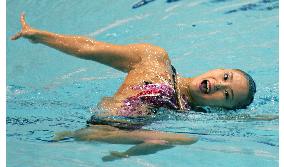 Harada leads after technical routine in synchronized swimming