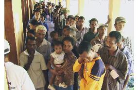 E. Timor begins voting for president