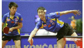 Wang Liqin, Guo Yue retain mixed doubles title at world table tennis