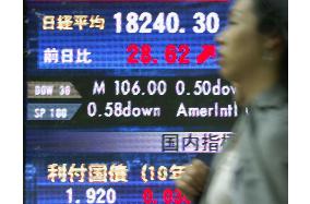 Nikkei climbs to 7-year high as yen's fall boosts exporters