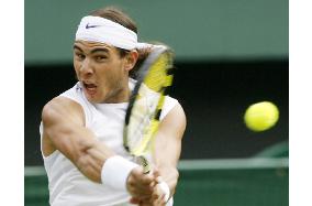 Nadal beats Fish to reach round two at Wimbledon