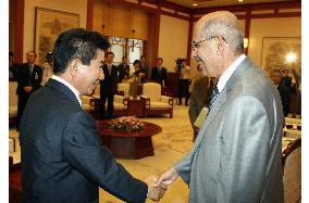 IAEA chief ElBaradei meets with S. Korean Pres. Roh