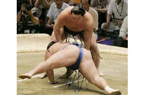 Hakuho keeps winning at Nagoya sumo
