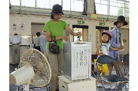 Voters cast ballots for 1st national election under Abe