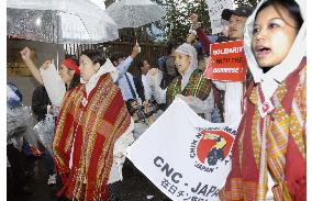 700 stage demonstration in Tokyo against Myanmar junta