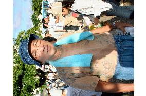 Antiwar activist who torched Hinomaru flag