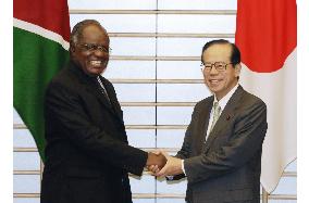 Namibian President Pohamba meets with Fukuda