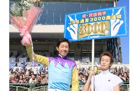 Jockey Take reaches 3,000 career wins