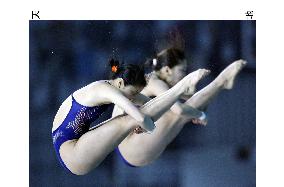 Japanese pair at the Diving World Cup in Beijing