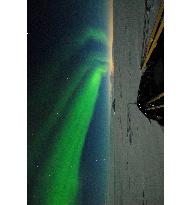 Aurora observed by icebreaker Shirase