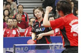 Japanese women finish in 3rd at world table tennis c'ships