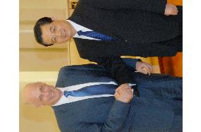 U.S. Treasury Secretary Paulson talks with Chinese President Hu