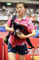 Table Tennis: Fukuhara crashes out of Ogimura Cup