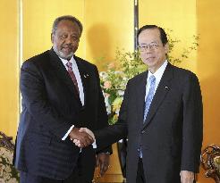 TICAD: Fukuda meets Djibouti President Guelleh