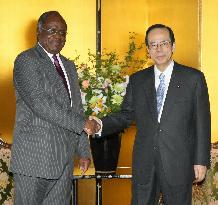 TICAD: Fukuda meets Namibia President Pohamba