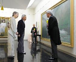 Emperor, empress attend Japan Art Academy award ceremony