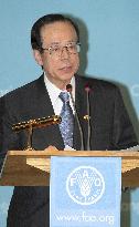 Fukuda unveils more food aid at U.N. food security conference