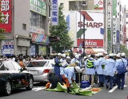 Man hits people with truck, stabs many in Tokyo's Akihabara