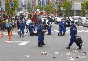 Man hits people with truck, stabs many in Tokyo's Akihabara