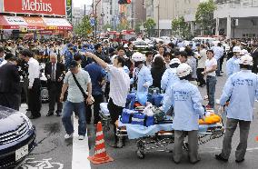 Man hits people with truck, stabs many in Tokyo's Akihabara