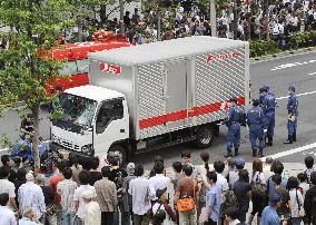 Man hits people with truck, stabs many in Tokyo's Akihabara