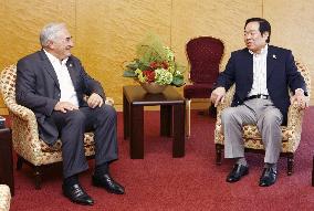 Nukaga meets with IMF chief ahead of G-8 gathering