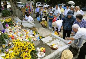 People pray for victims of Battle of Okinawa