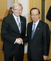 Australia's Rudd meets Japanese Prime Minister Fukuda