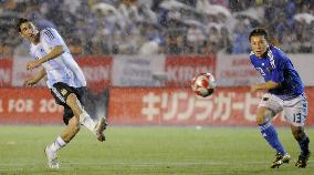 Japan lose to Argentina in rain-shortened pre-Olympic friendly