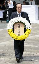 Fukuda attends Nagasaki A-bombing memorial service