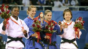 Beijing Olympics women's 48-kg judo medalists