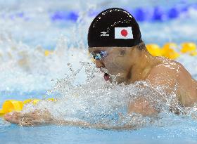 Kitajima clocks 2nd fastest time in 100-m breaststroke semis