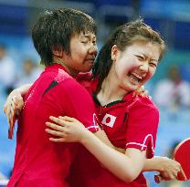 Japan women keep bronze medal hopes alive in table tennis