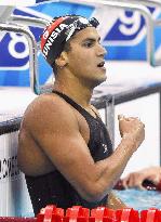 Tunisia's Mellouli wins men's 1,500-meter freestyle swimming