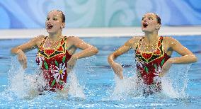 Russia lead after synchronized duet technical routine